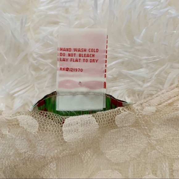 Flying Tomato Cream Lace Top, Small - Picture 9 of 9